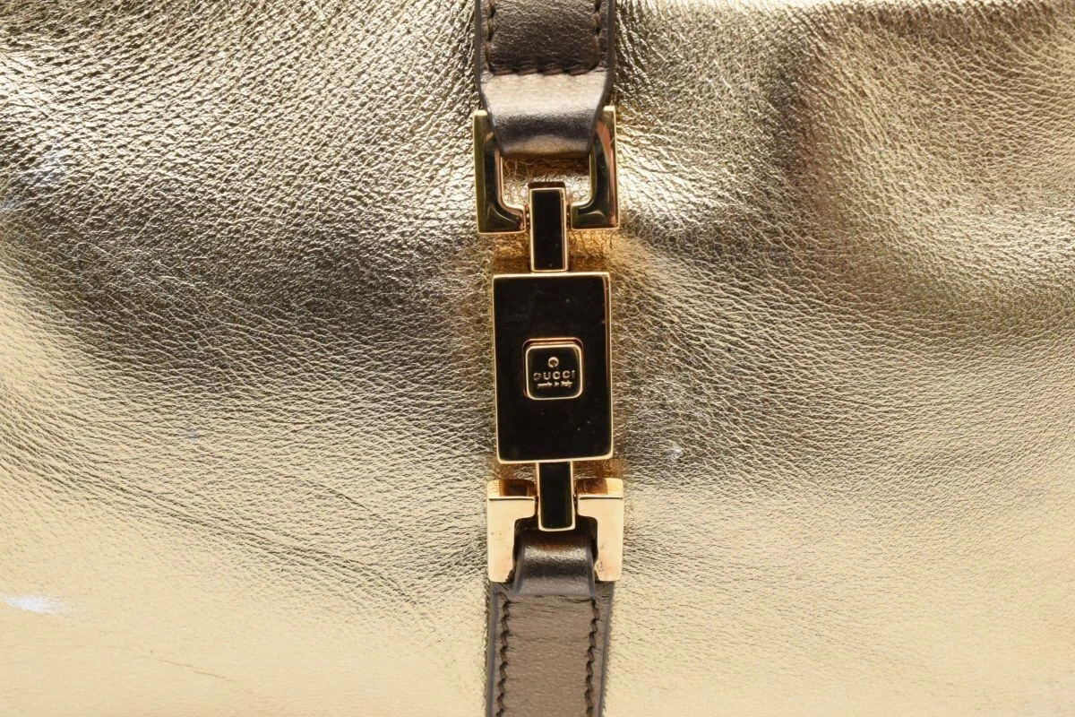 Gucci Mini Jackie Leather Gold Shoulder Hand Bag Authentic RARE  | eBay | eBay US