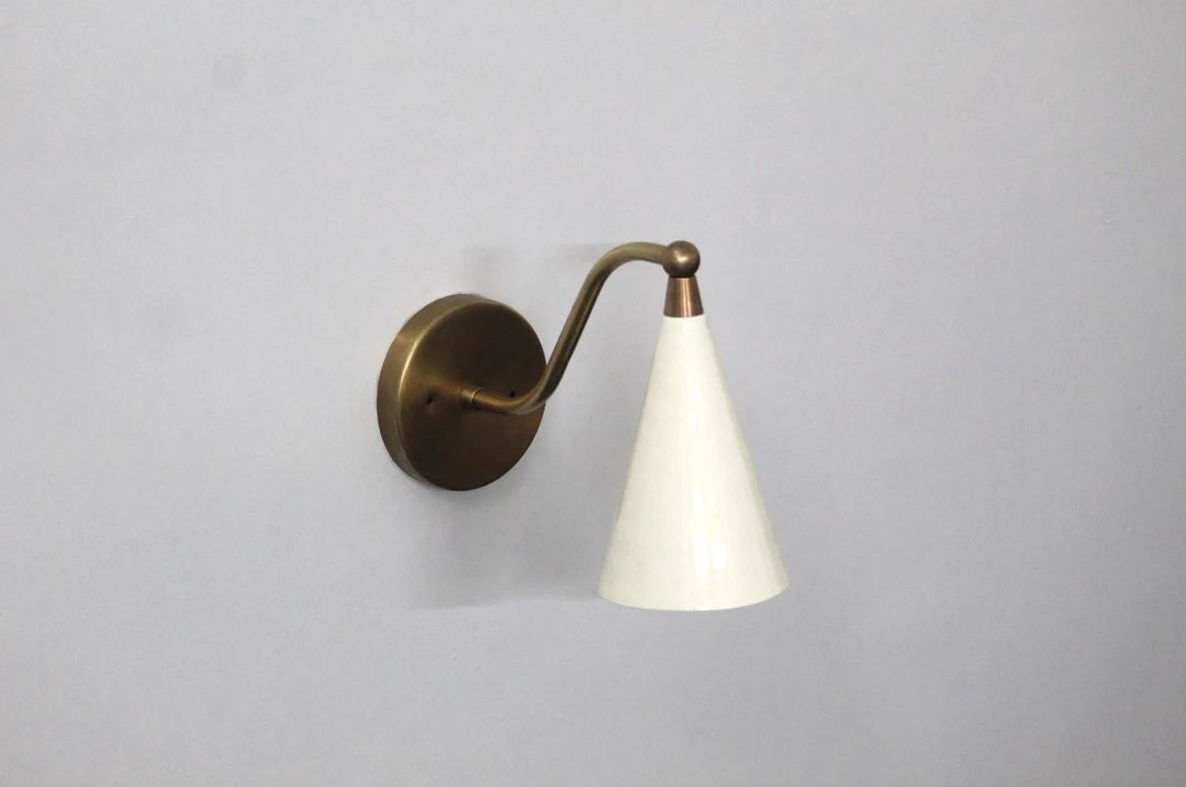 Modern Style Mid Century Raw Brass Wall Lamp Luminaire | Etsy (US)