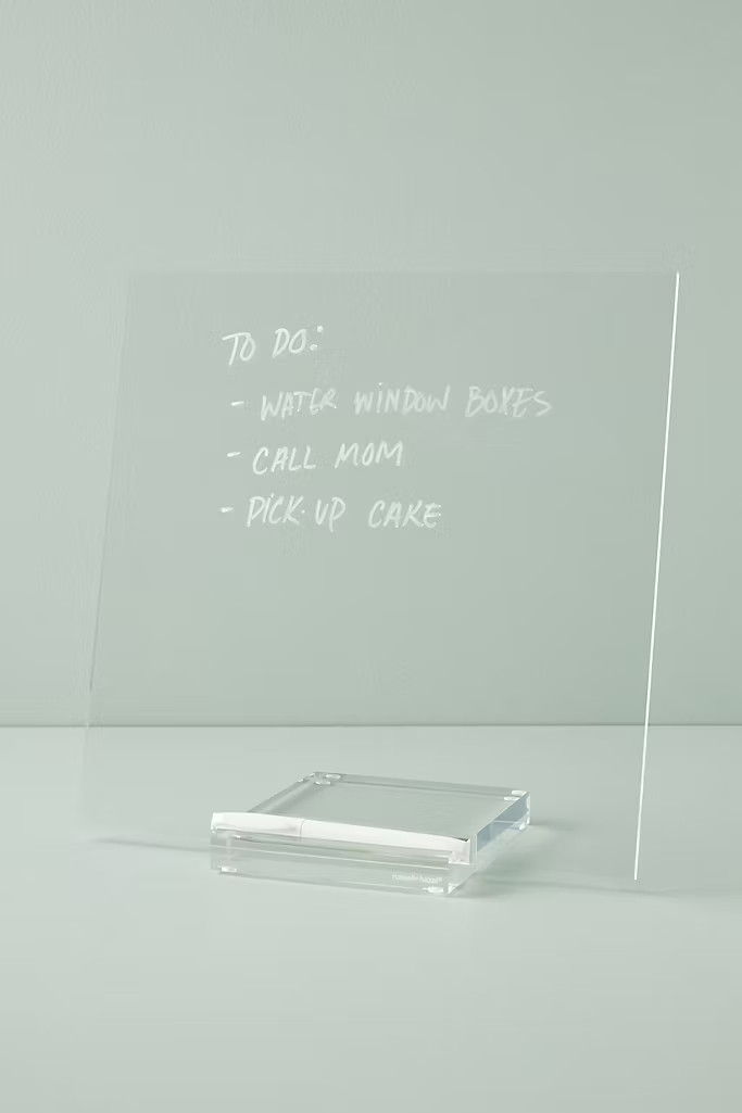 Acrylic Dry Erase Memo Tablet | Anthropologie (US)