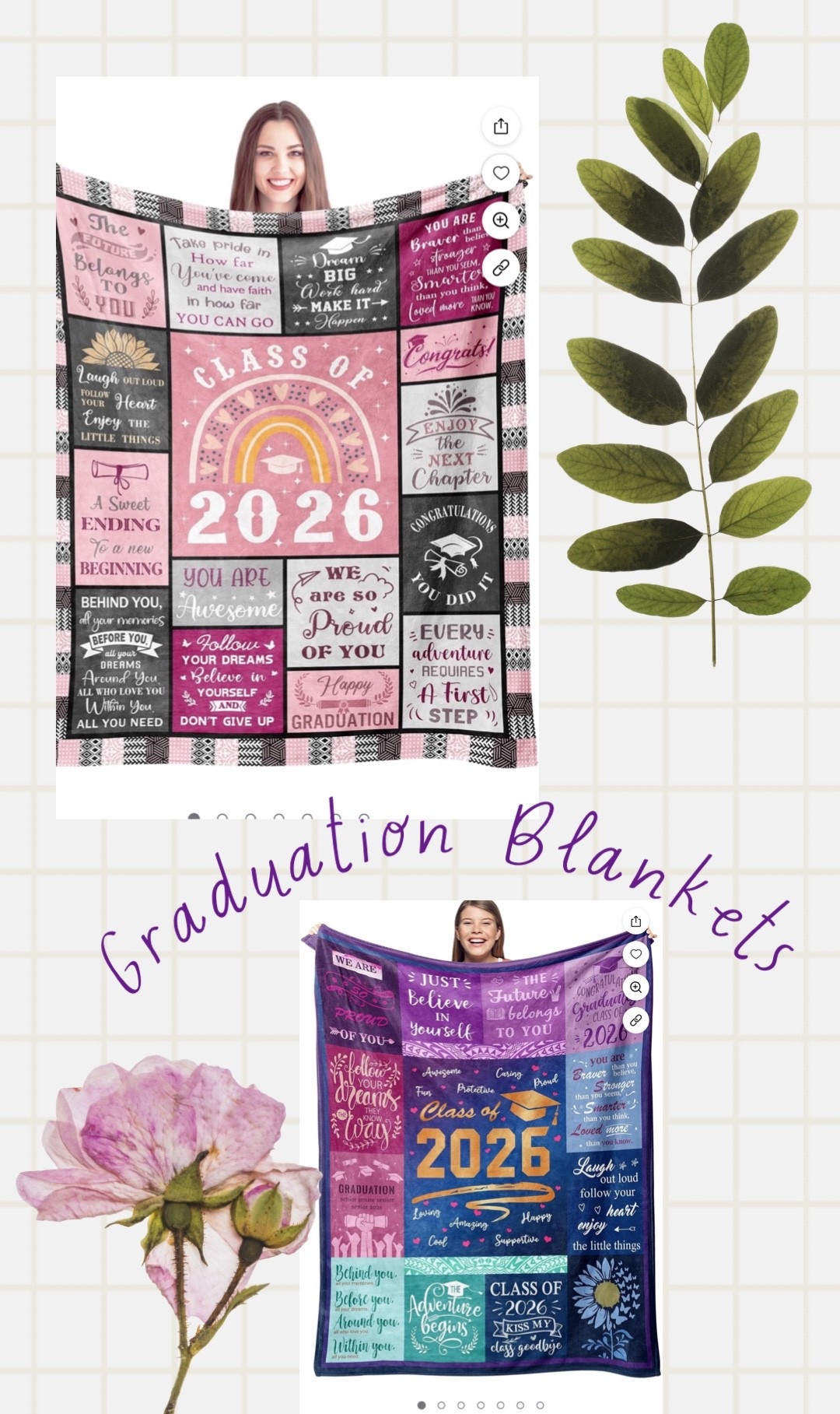 Still need a graduation gift? These blankets are so cute and very reasonably priced!

#LTKvlog #LTKHome #LTKSeasonal