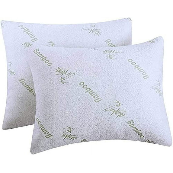 Niagara Sleep Solution Super Soft Bamboo Cooling Pillow Protectors Queen 2 PackPair Zippered Case... | Walmart (US)