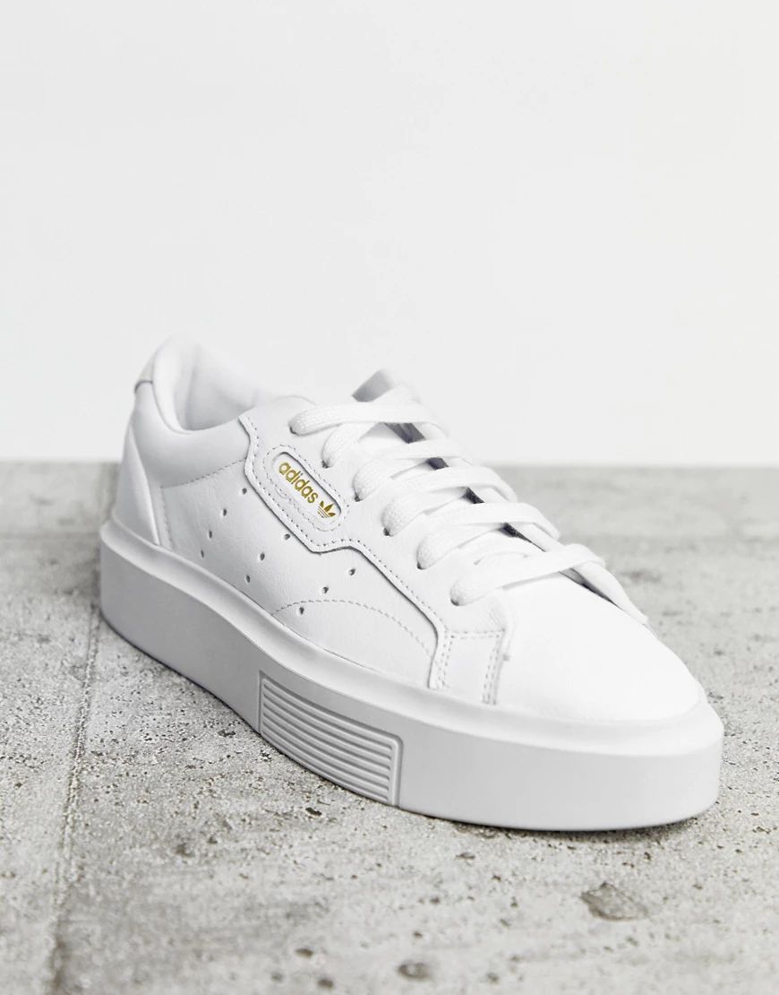 adidas Originals Super Sleek sneakers in white | ASOS (Global)