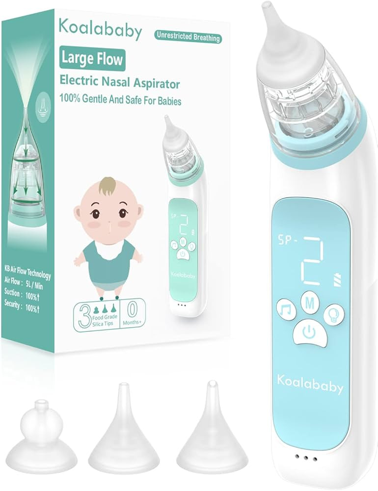Koalababy Large Flow Electric Nasal Aspirator, 2023 Newest Nose Sucker for Baby, Booger Sucker, N... | Amazon (US)