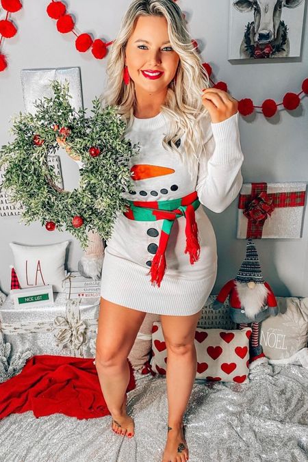 Cutest holiday dress, the snowman dress. So cute for a casual Christmas. 

#LTKstyletip #LTKsalealert #LTKHoliday
