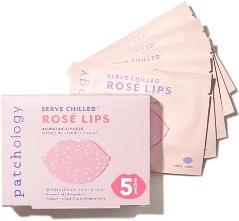 Patchology Serve Chilled Rosé Gel Lip Mask – Hydrating Mask with Resveratrol & Hyaluronic Acid... | Amazon (US)