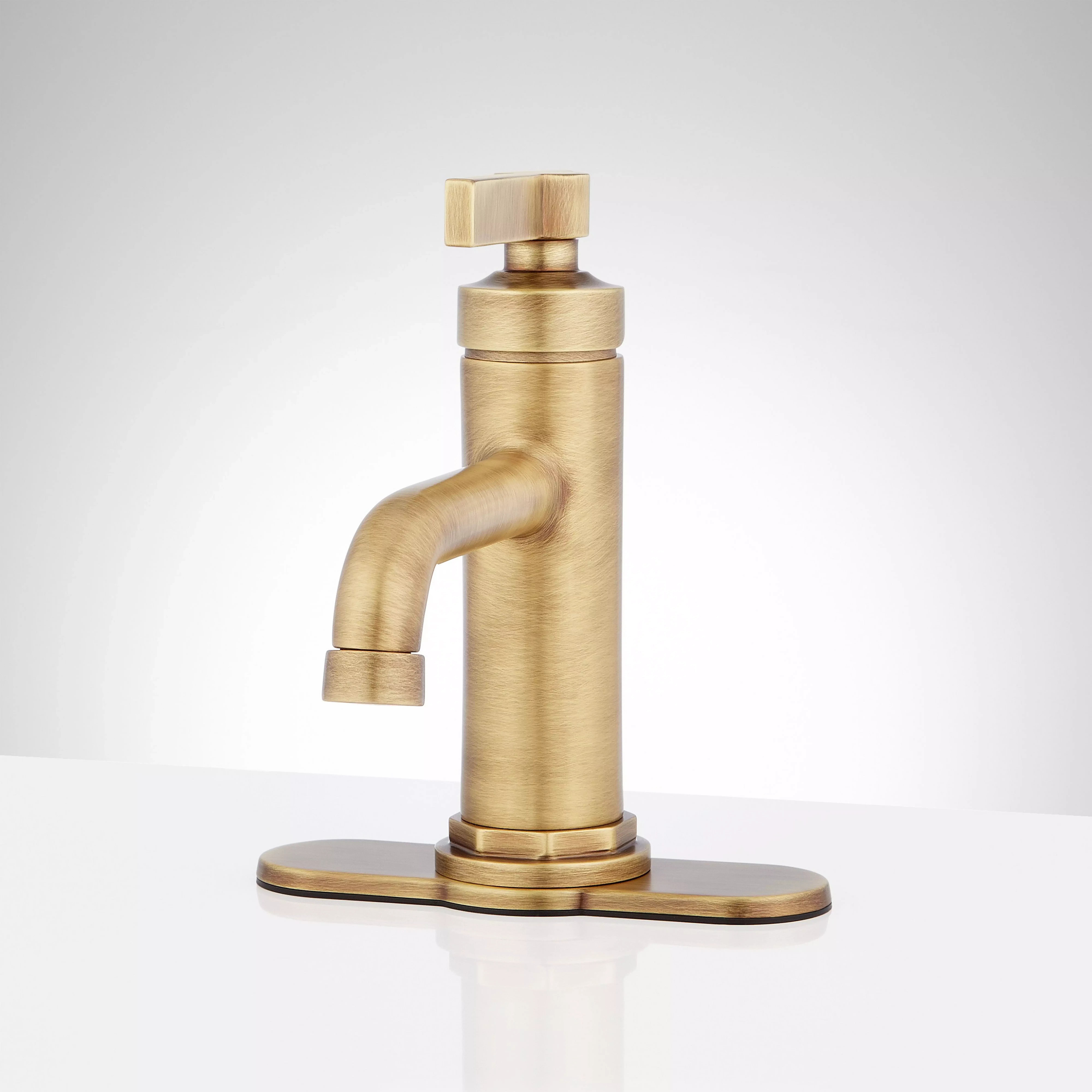 Greyfield 1.2 GPM Single Hole Bathroom Faucet with Metal Lever Handle and Pop-Up Drain Assembly 4... | Wayfair North America