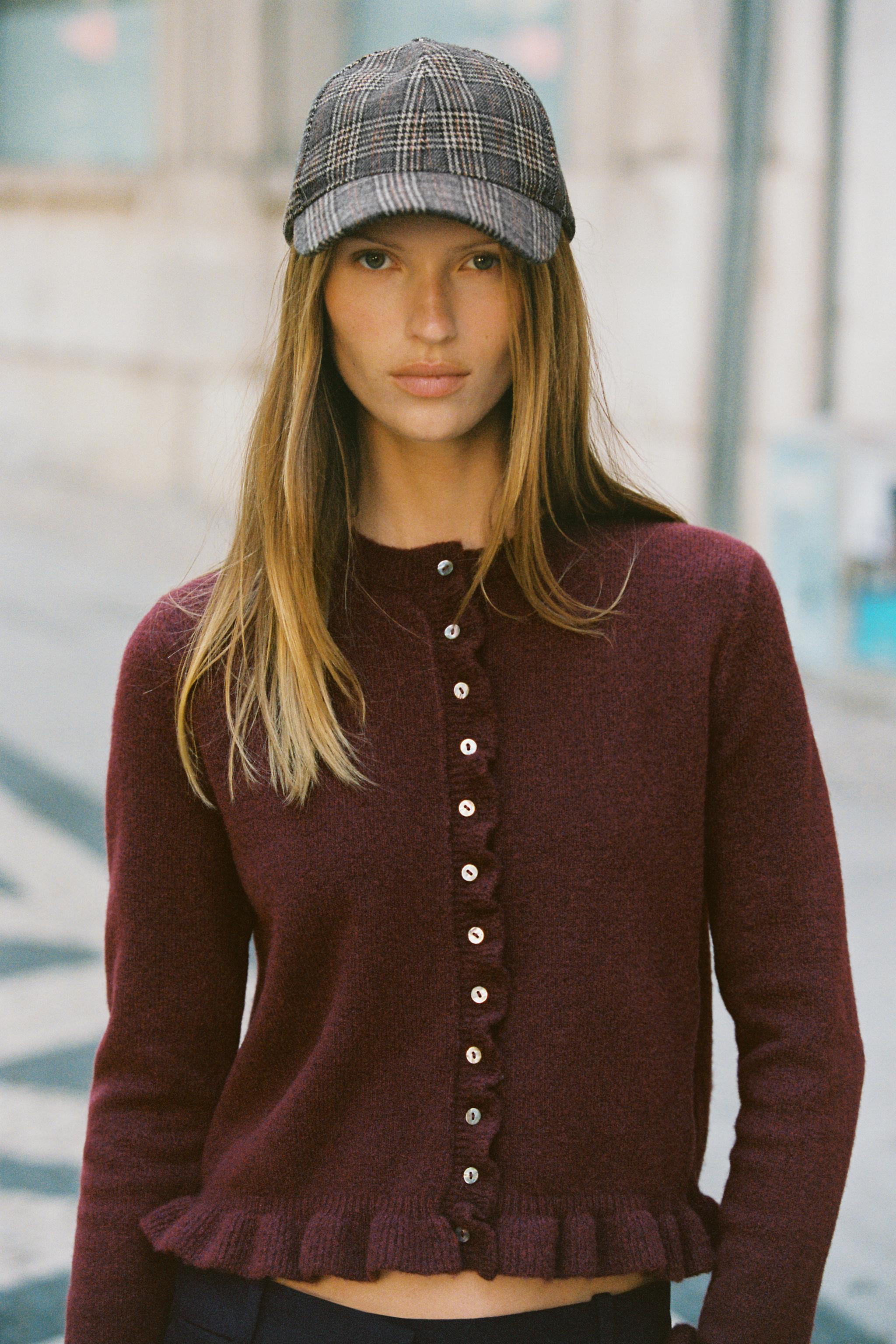 RUFFLED KNIT CARDIGAN | Zara UK