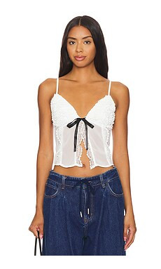 MORE TO COME x Maggie MacDonald Myla Top in White from Revolve.com | Revolve Clothing (Global)