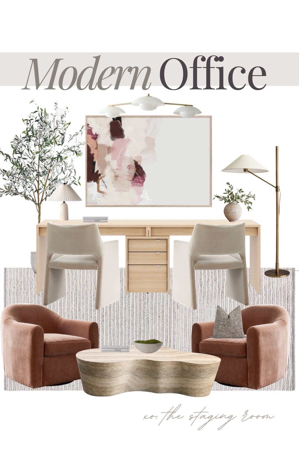 Modern home office with warm neutrals and sculptural details 🤍

home office, modern home office, home office ideas, neutral home office, home office decor, organic modern office, home workspace, office decor, wood desk, office chair, accent chair, rust accent chairs, lounge chairs, office seating, sculptural coffee table, office storage, desk setup, neutral home decor, cozy home office, minimalist home, interior design

#LTKHome #LTKSaleAlert