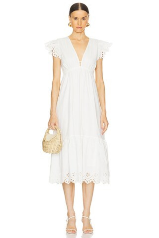 Rails Tina Midi Dress in White from Revolve.com | Revolve Clothing (Global)