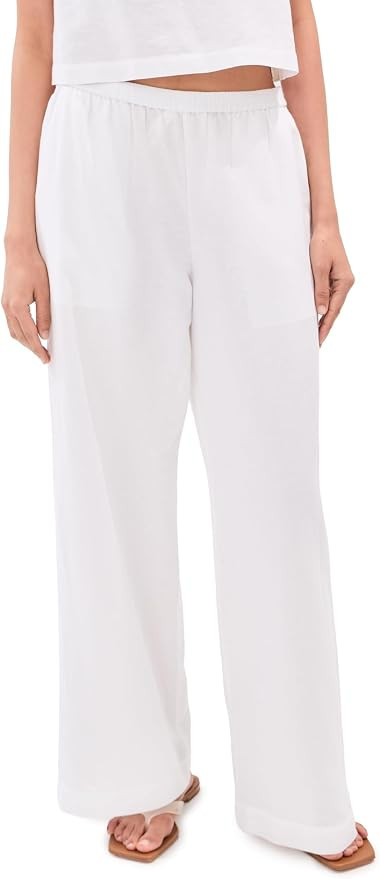 LE BOP Women's Margot Linen Wide Leg Pants | Amazon (US)