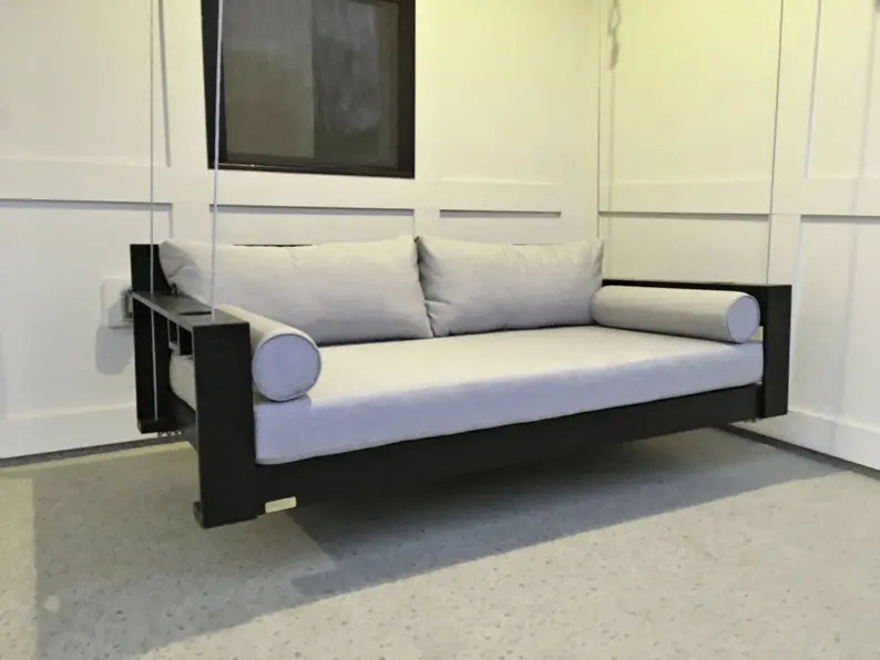 FREE SHIPPING! The Avalon Bed Swing Full Size | Hanging Porch Bed Swing - Four Oak Bed Swings | Etsy (US)