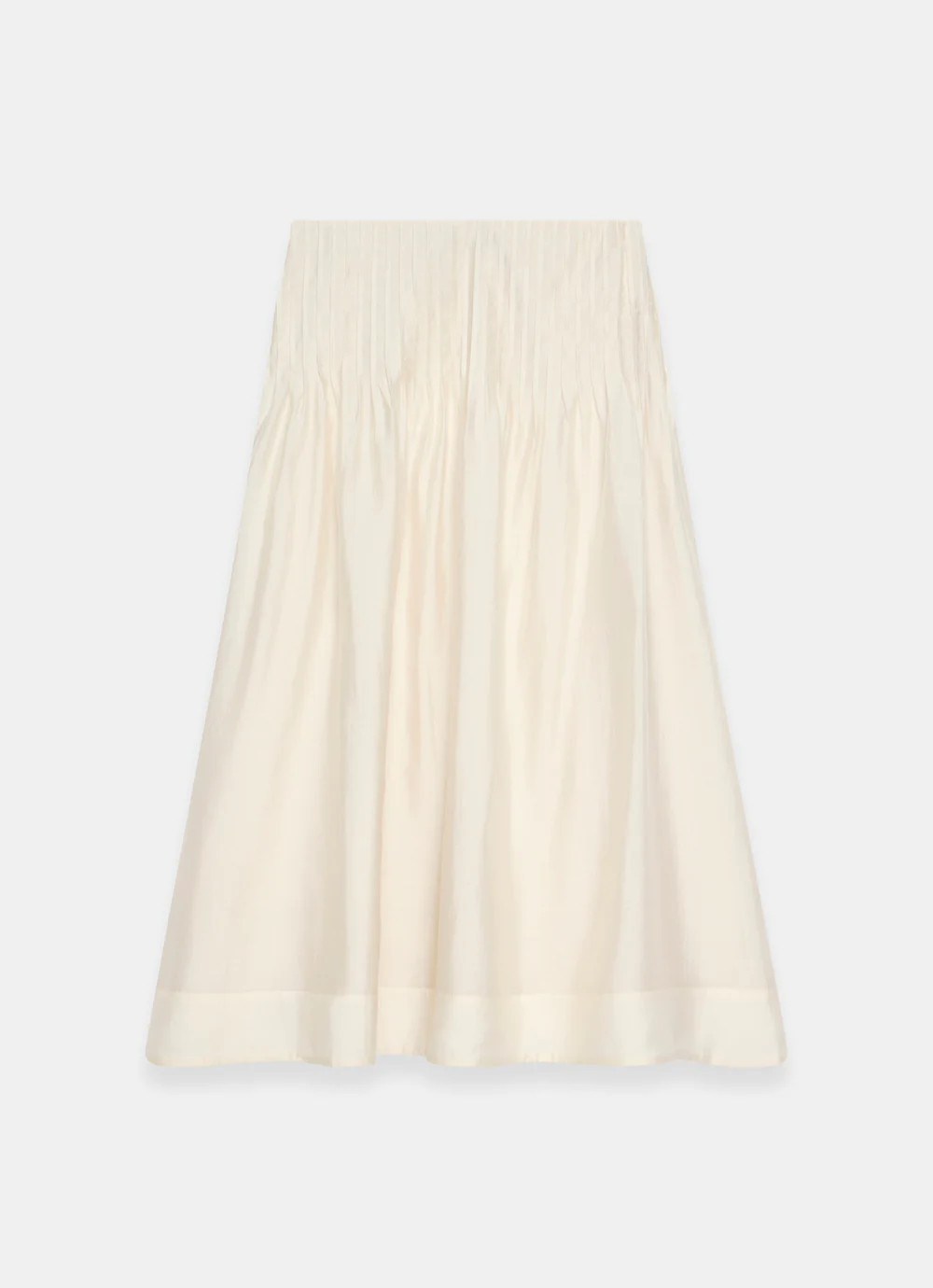 Cream Pintuck Maxi Skirt | Mint Velvet