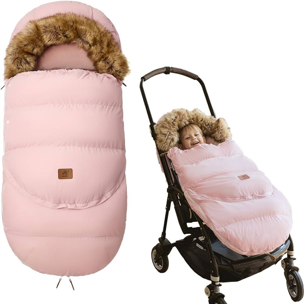 Fairy Baby Winter Cold Universal Stroller Bunting Bag for Baby Toddler-Waterproof Windproof Car S... | Amazon (US)