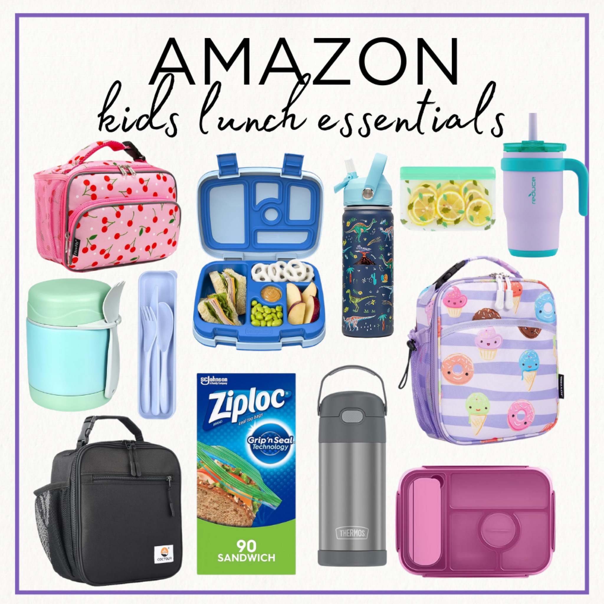 Everything you need for kids lunches! Shop lunch boxes, bento boxes, thermos and more!

Amazon kids, kids lunch, school lunch, kids packed lunch, lunch boxes, lunch essentials, lunch must haves 

#LTKkids