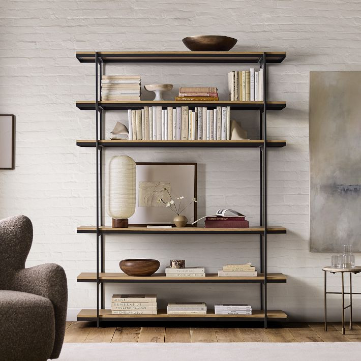 Pierce Wide Shelf Unit (60") | West Elm (US)