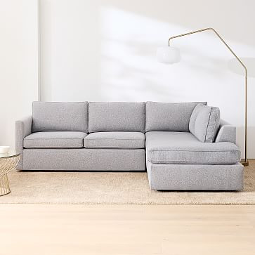 Harris 2-Piece Bumper Chaise Sectional (100"–114") | West Elm (US)
