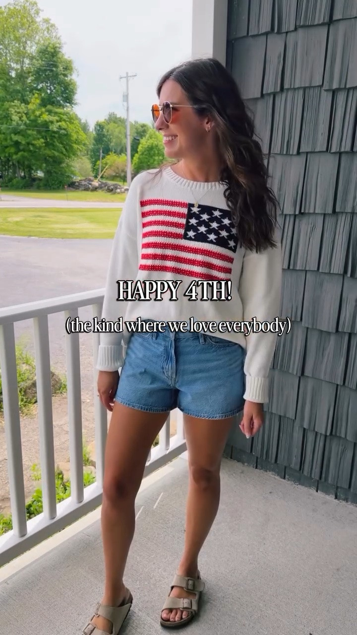 small in my flag sweater (100% cotton) and 00/24 in my shorts. 36 in my sandals.


#4thofjuly #loveeveryone #summerstyleinspo #americanastyle #petitestyle

#LTKPetite #LTKgrwm #LTKootd