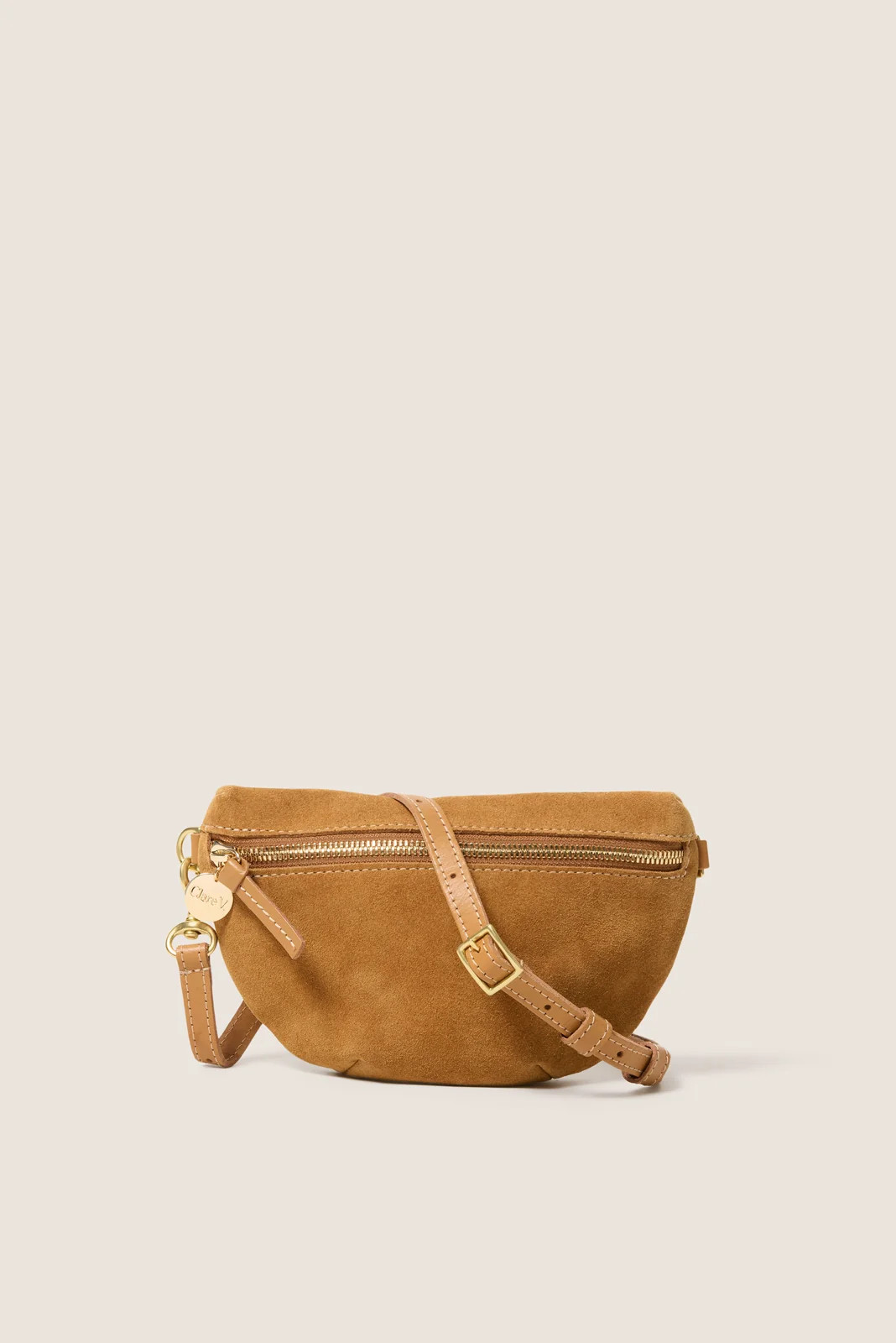 CLARE V. Women's Petite Fanny Bag, Caramelsuede Brown | Evereve