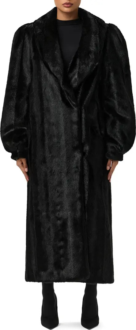 Longline Faux Fur Coat | Nordstrom
