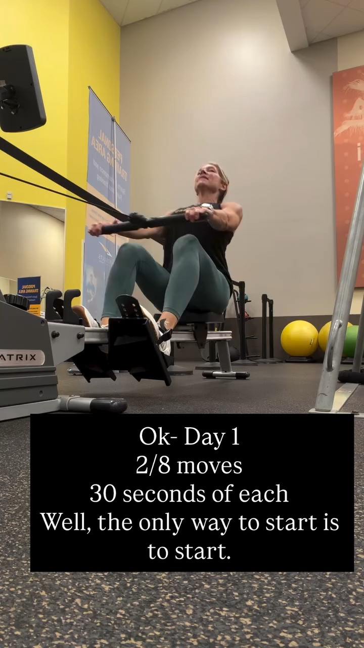 Ok- Day 1
2/8 moves 
30 seconds of each 
Well, the only way to start is to start.

#LTKfitnessgoals #LTKMothersDay #LTKActive