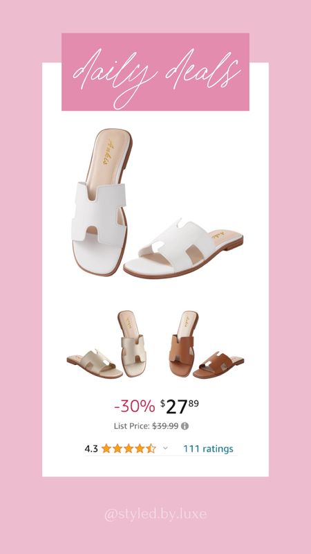 Amazon daily deals 

Amazon sandals | Amazon daily deal | summer sandals

#LTKSaleAlert #LTKSeasonal #LTKStyleTip