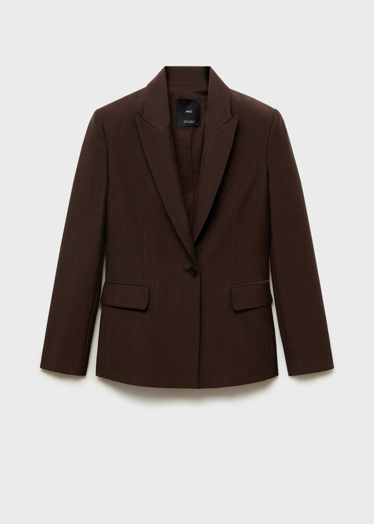 Fitted lyocell jacket - Women | MANGO USA | Mango (US/MX/AU)