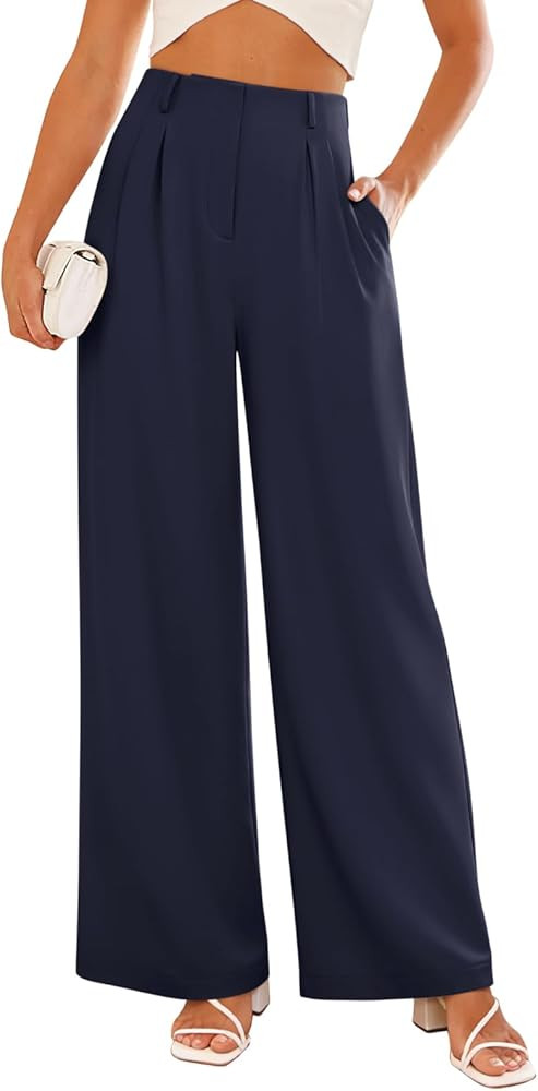 NIMIN Wide Leg Dress Pants for Women 2026 High Waisted Trousers Pants Trendy Business Casual Work... | Amazon (US)
