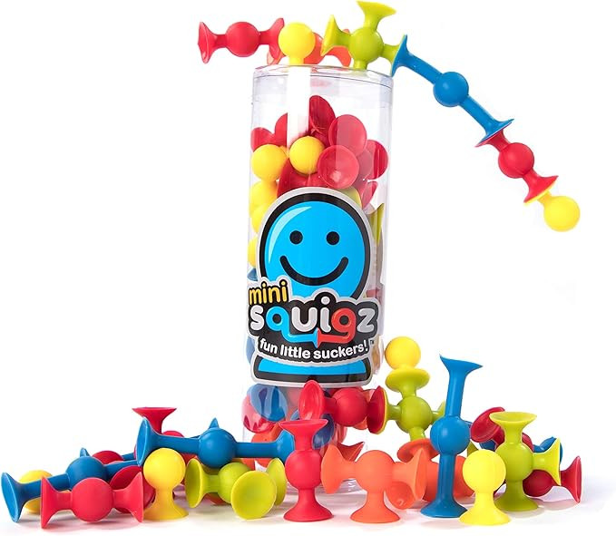 Fat Brain Toys Mini Squigz 30 Piece Set - Suction Construction for Ages 5 to Adult | Amazon (US)