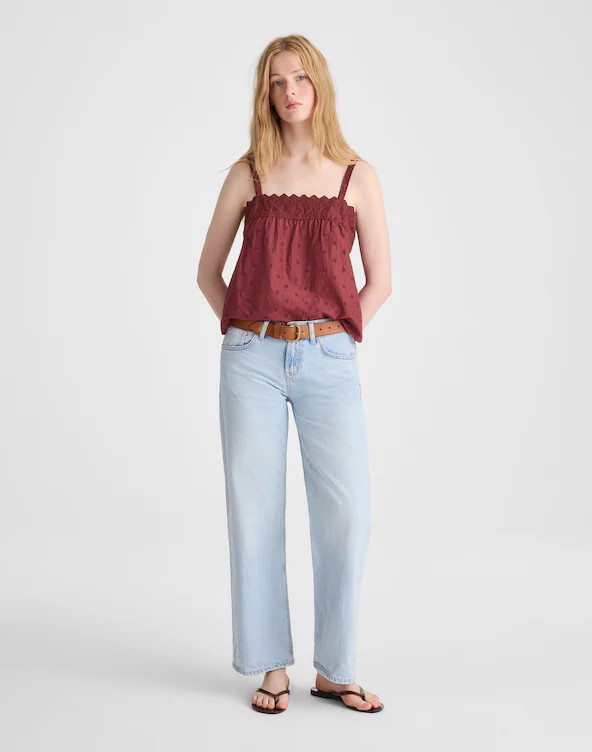 Embroidered Eyelet Tank | Madewell