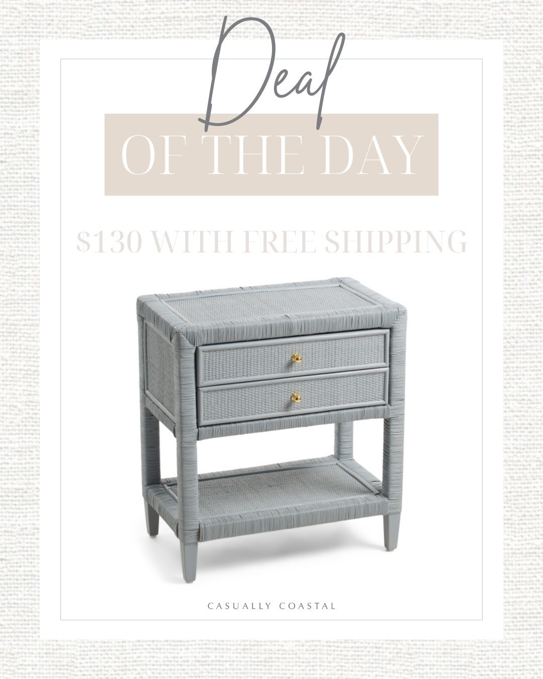 This accent table is the perfect nightstand & it will sell out quickly! It includes two drawers and is just $130, with free shipping when you use code SHIP89! 
- 
coastal home decor, coastal furniture, primary bedroom furniture, coastal nightstands, coastal side tables, coastal end tables, blue nightstands, blue side tables, blue end tables, rattan nightstands, nightstands under $200, nightstands under $150, affordable nightstands, Marshalls nightstands, nightstands with drawers, nightstands with shelf, beach house furniture, coastal grandmillenial nightstands, coastal bedroom furniture, beach house decor, coastal style, serena & lily look for less, wide nightstand

#LTKHome
