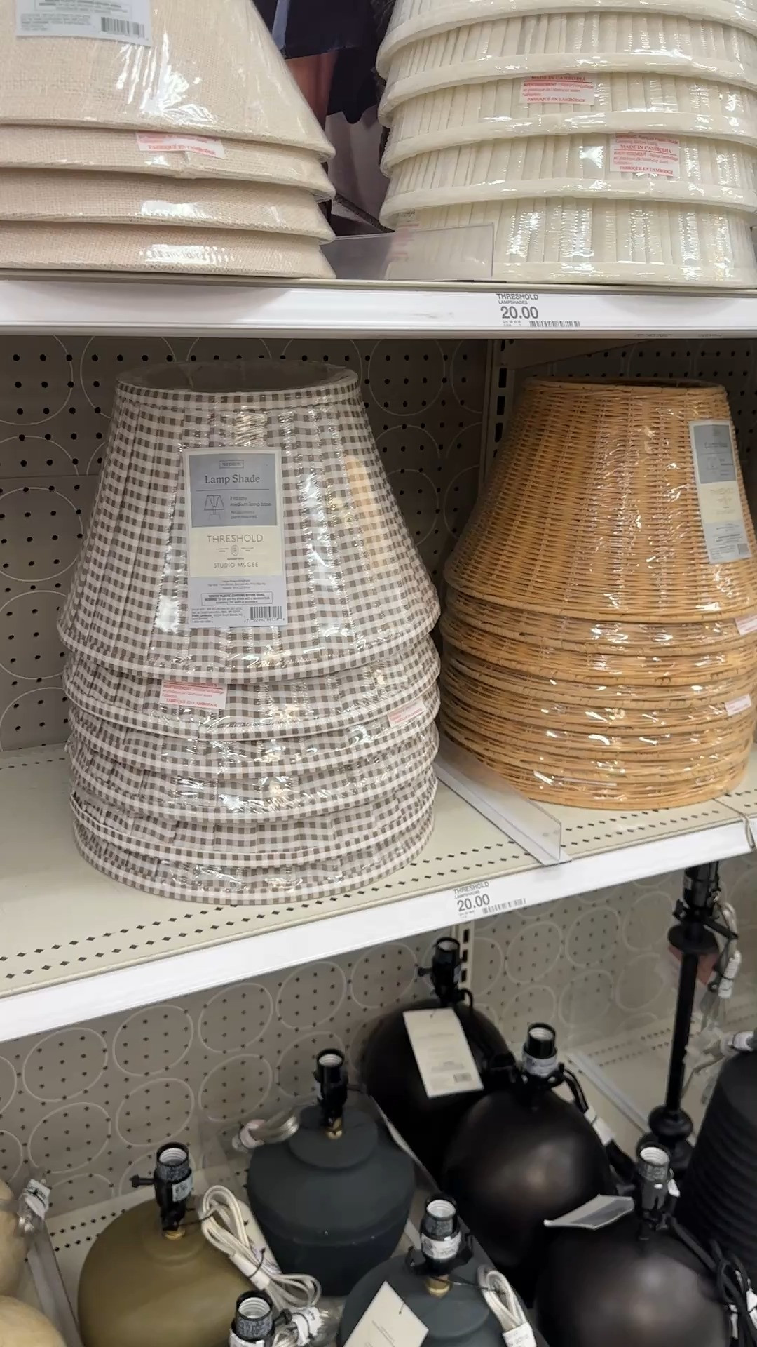 How cute are these lamp shades from Target? 🤍🏡☺️ Love the Studio McGee collab. 

 #LTKHoliday #LTKHome #LTKFindsUnder50