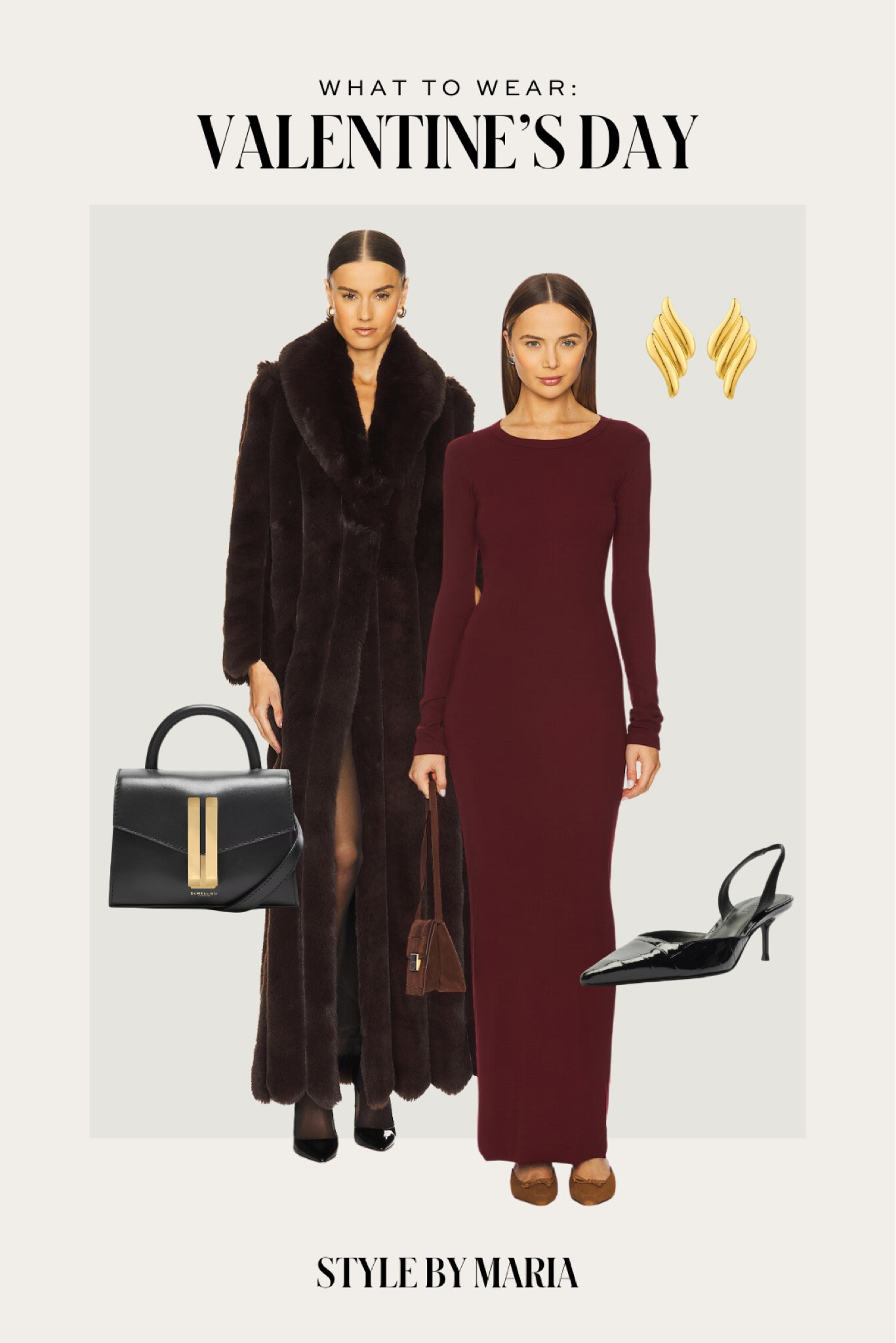 Valentine’s Day outfit
Knit maxi dress
Faux fur maxi coat
Demellier tote
Schutz slingback pumps

#LTKSeasonal #LTKStyleTip #LTKItBag