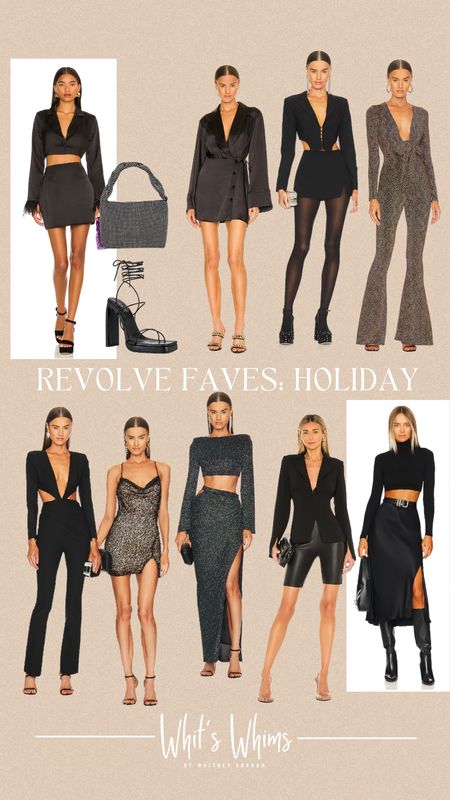 Holiday Favorites from Revolve 
black dress
cocktail dress
holiday dress
blazer dress
jumpsuit
black jumpsuit 
black heels 

#LTKSeasonal #LTKHoliday