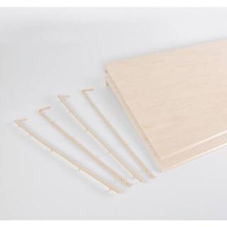 Everbilt Genevieve 2 ft. Birch Adjustable Closet Organizer Decor Shelf Cover (2PK) 90446 - The Ho... | The Home Depot