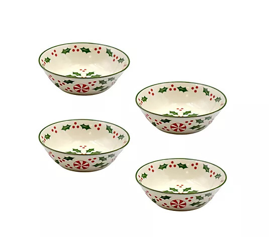 Temp-tations Seasonal Set of (4) 8-oz Dip Bowls - QVC.com | QVC