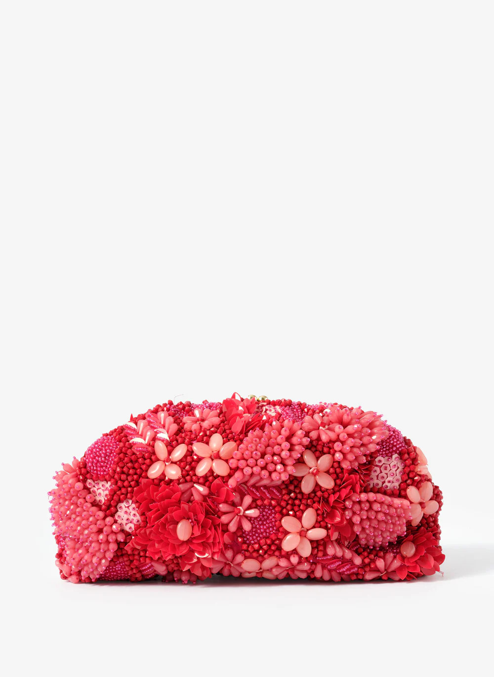 Ari Pink Beaded Clutch Bag | Mint Velvet