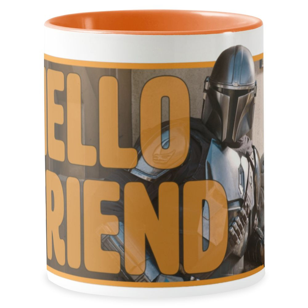 The Mandalorian & The Child Outside ''Hello Friend'' Mug \u2013 Customizable | Disney Store | Disney Store