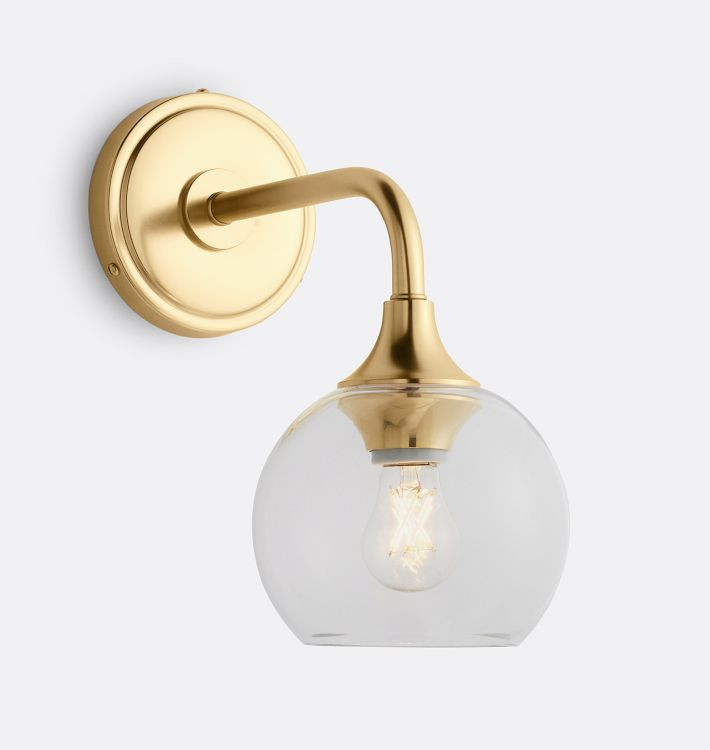 Poplar Sconce, Glass Shades | Rejuvenation