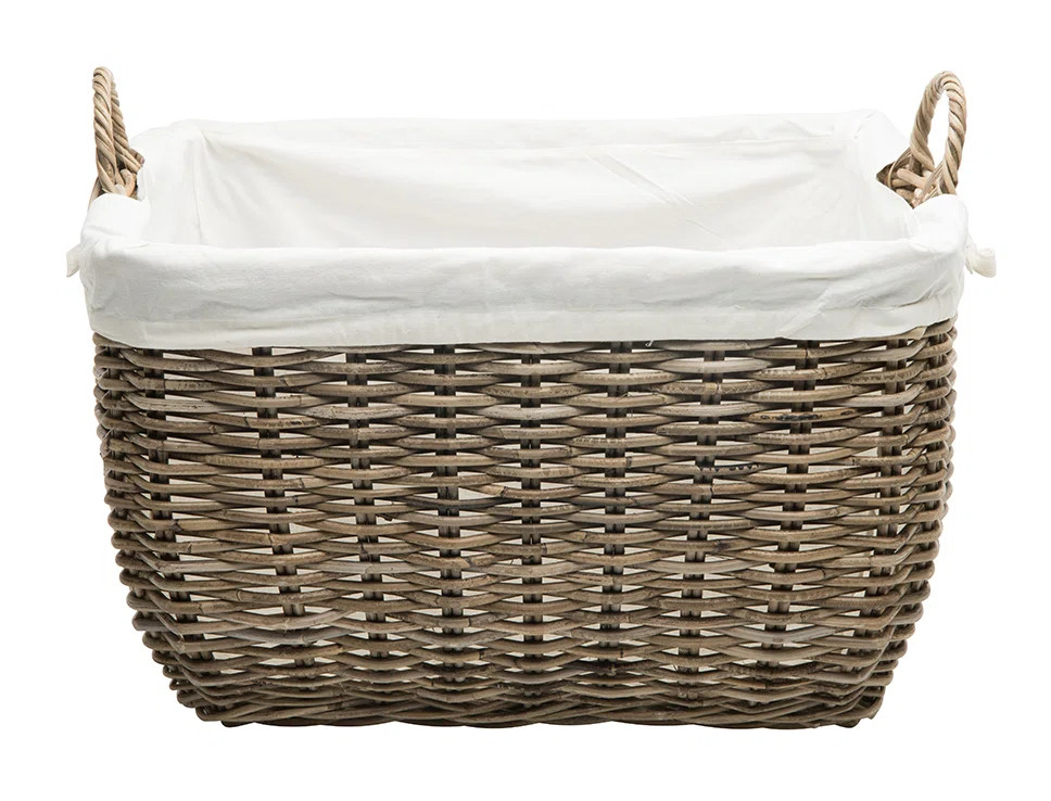 Ayriauna Hand Woven Laundry Basket with Handles | Wayfair North America