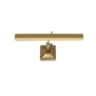 WAC Lighting Hemmingway 14 in. Burnished Brass LED Adjustable Picture Light, 2700K PL-LED14-27-BB | The Home Depot