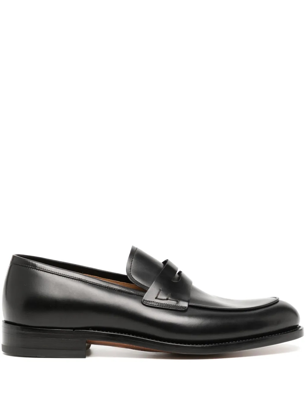 almond-toe leather loafers | Farfetch Global