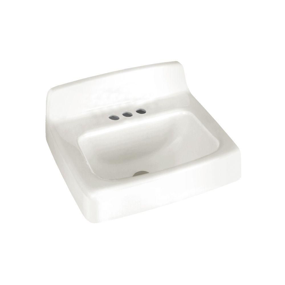 American Standard Regalyn Wall-Mounted Bathroom Sink in White-4867.004.020 - The Home Depot | The Home Depot