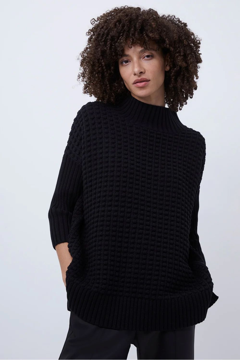 Mozart Popcorn High Neck Sweater | French Connection (US)