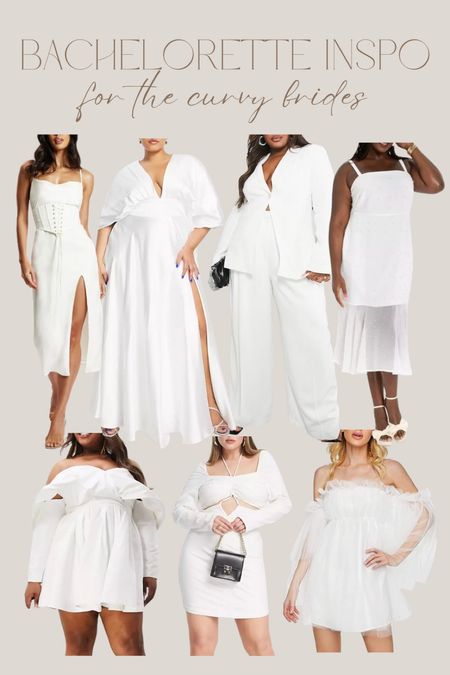 Bachelorette party inspo for my curvy brides! 

Wedding | white dress | curvy white dress 

#LTKSeasonal #LTKstyletip #LTKwedding