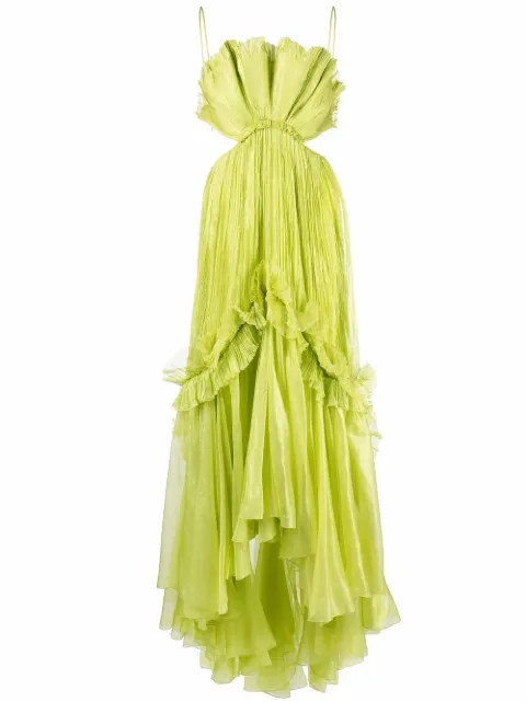 ruched sleeveless maxi dress | Farfetch (US)