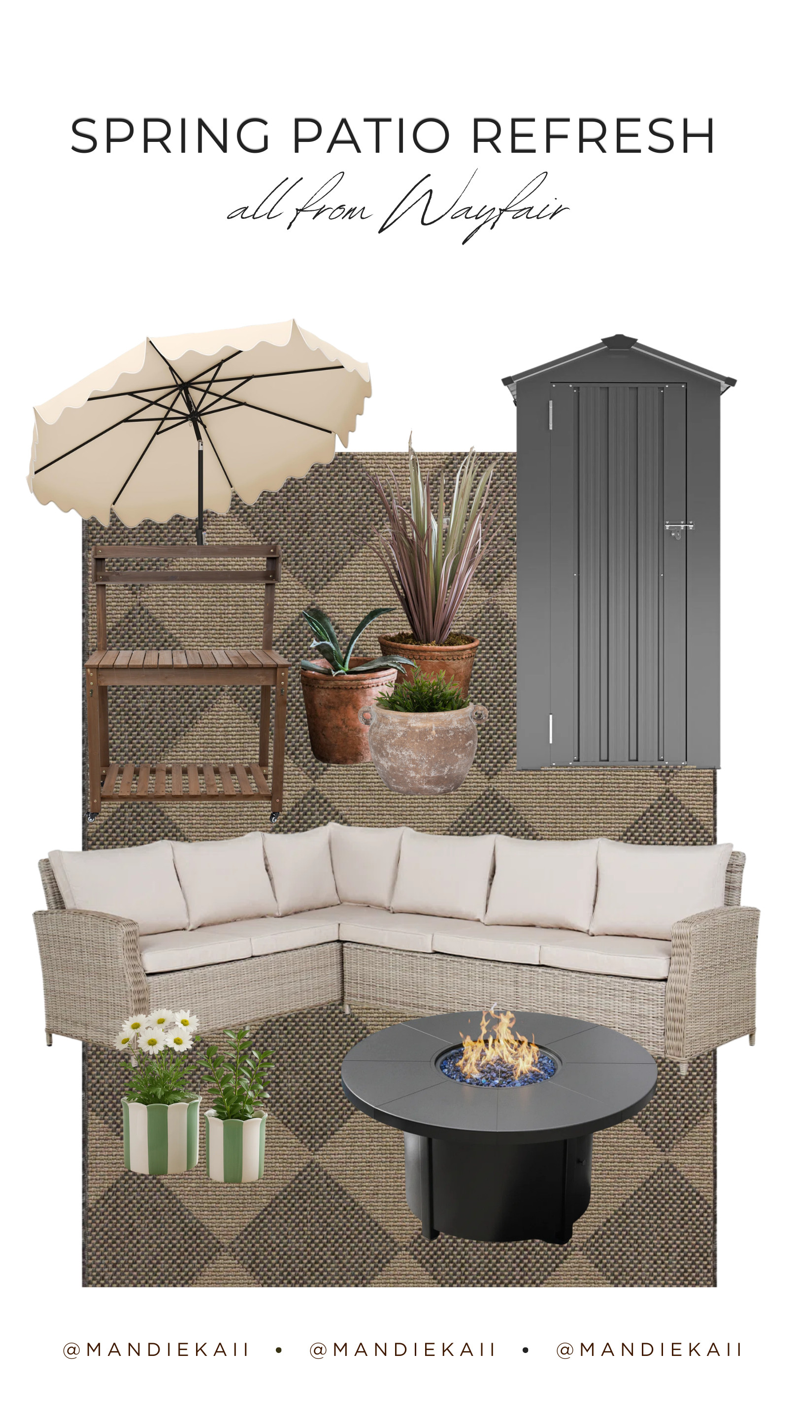 Spring patio refresh! All from Wayfair 

 #LTKSeasonal #LTKHome