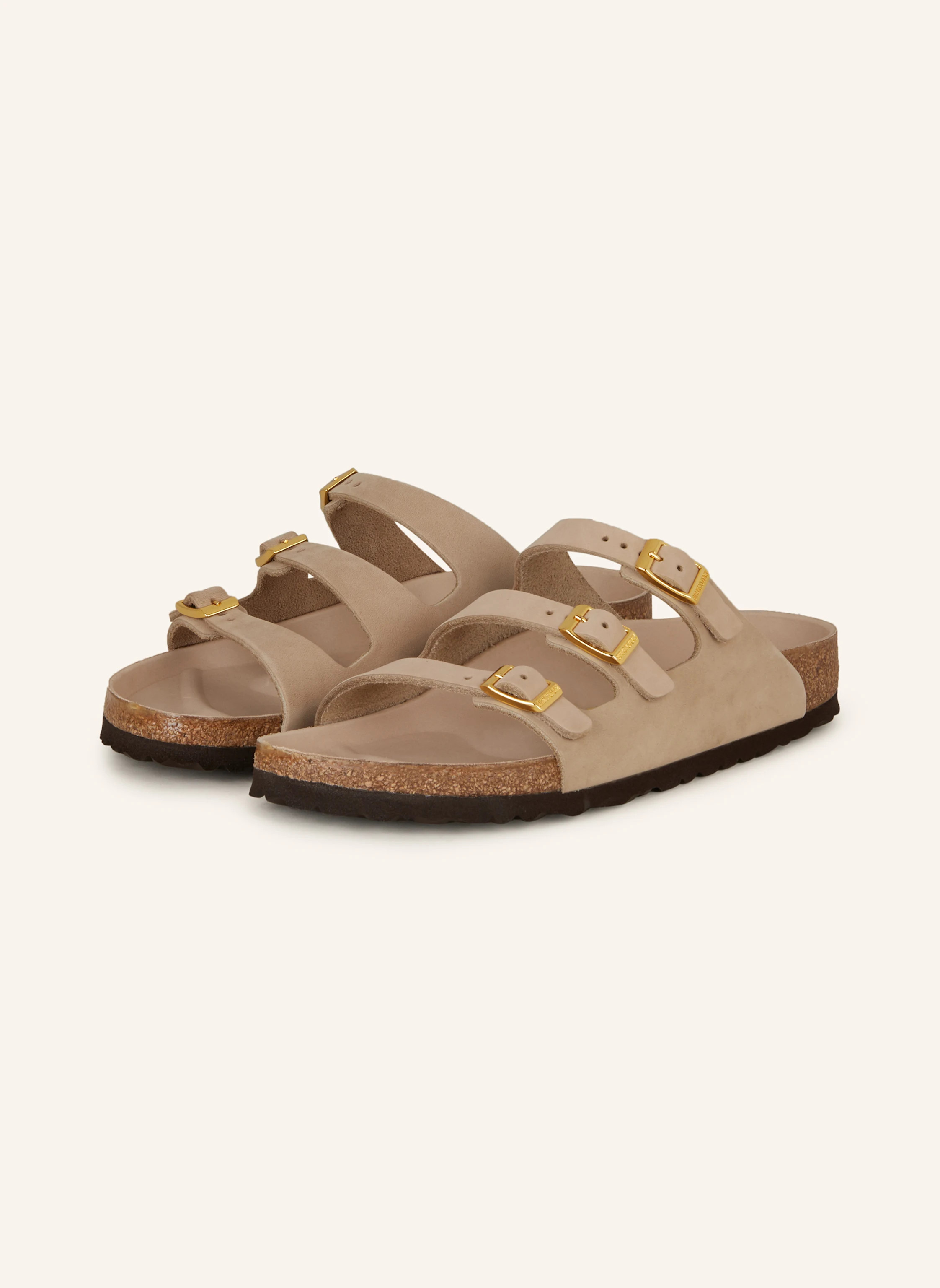 BIRKENSTOCK Pantoletten FLORIDA LENB in hellbraun | Breuninger (DACH)