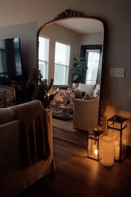 Flameless candles and lanterns for summer nights from Amazon & Pottery Barn. Styling the Primrose Mirror from Anthropologie. 

#LTKfindsunder50 #LTKhome #LTKstyletip