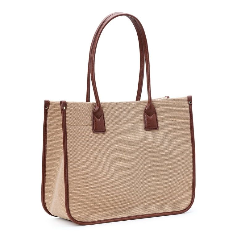 Time and Tru Women's Cotton Canvas Tote Bag, Golden Honey - Walmart.com | Walmart (US)